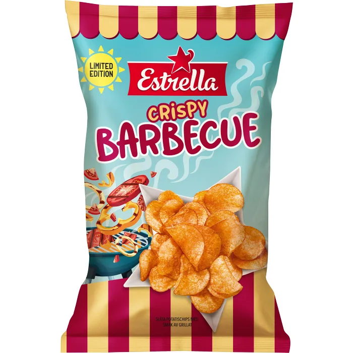 Chips Crispy Barbecue LTD 250g Estrella