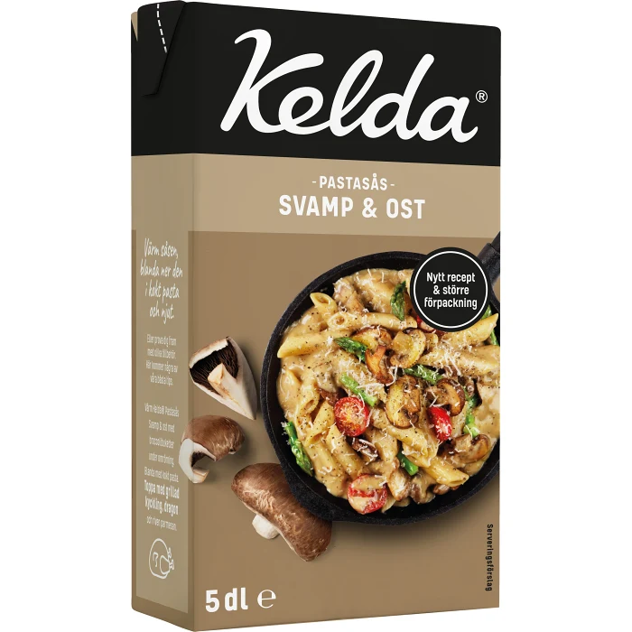 Pastasås Svamp & Ost 5dl Kelda