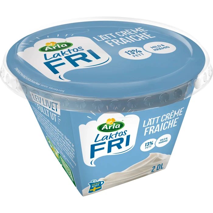 Lätt Crème fraiche 13% Laktosfri 200g Arla®