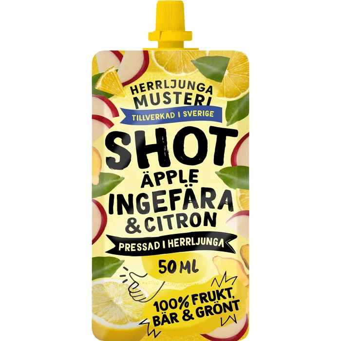 Juice Shot Ingefära shot pouch 50cl Herrljunga