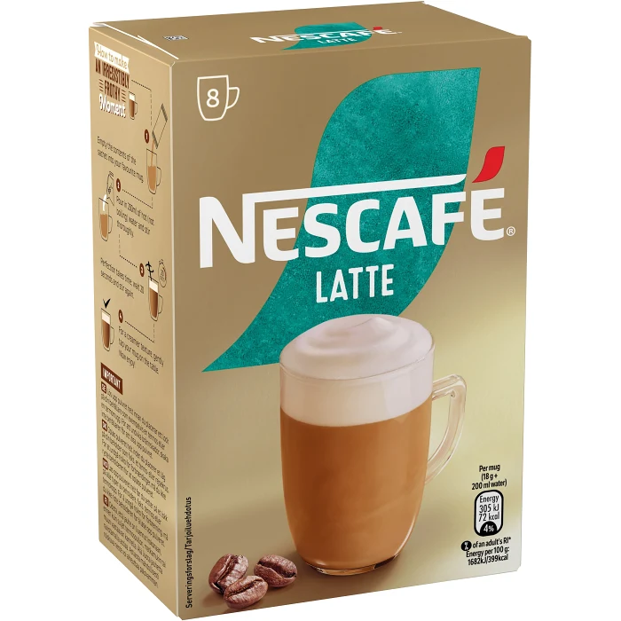 Snabbkaffe Latte 144g Nescafe