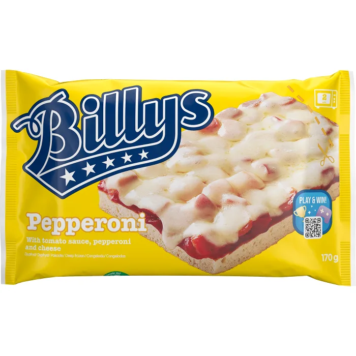 Panpizza Peperoni Fryst 170g Billys