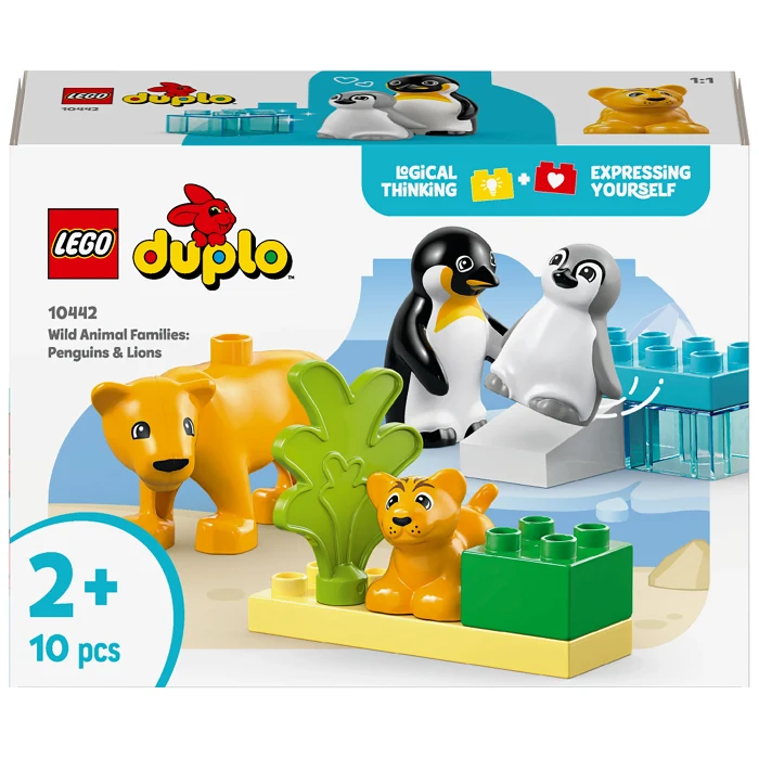 LEGO Duplo Vilda djurfamiljer: Pingviner och lejon 10442