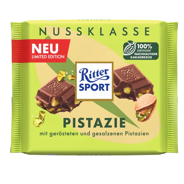 Chokladkaka Pistachio 100g Ritter