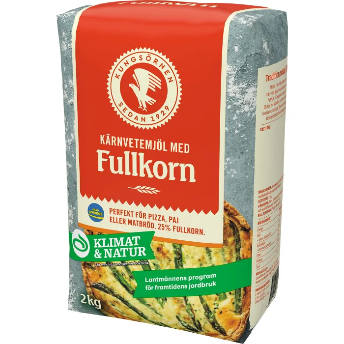 Kärnvetemjöl Fullkorn 2kg Kungsörnen