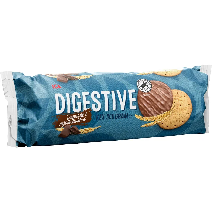 Digestive doppade i mjölkchoklad 300g ICA