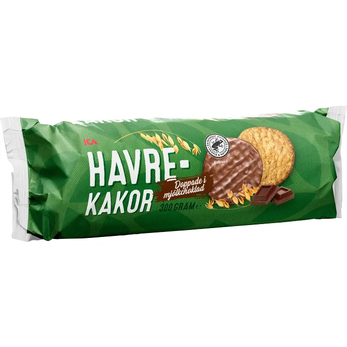 Havrekakor mjölkchoklad 300g ICA