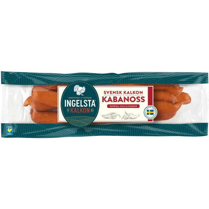 Kalkonkorv Kabonoss 300g Ingelsta kalkon