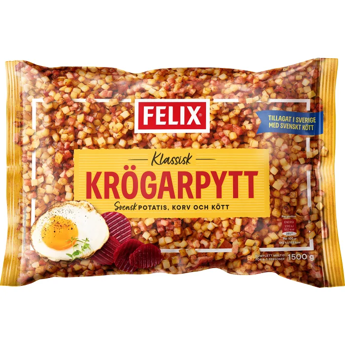 Krögarpytt Klassisk Fryst 1,5kg Felix