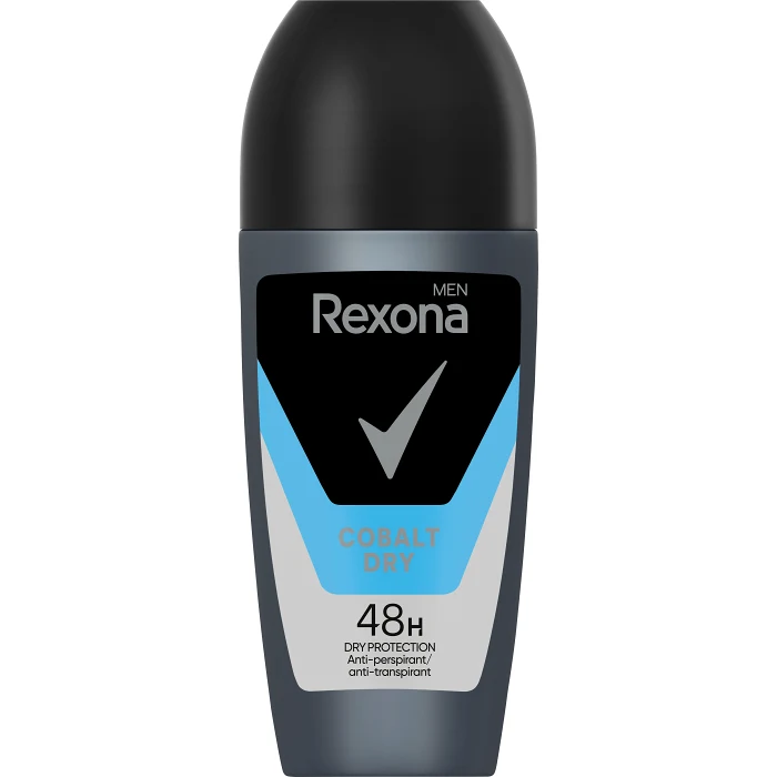 Deodorant 48h Men Cobalt Dry Roll On 50ml Rexona