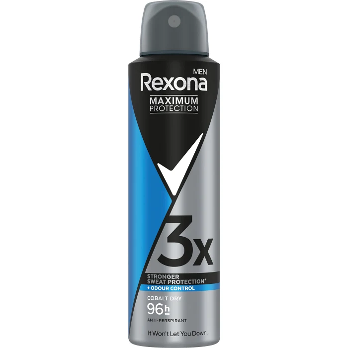 Deodorant 96h Men Max Protection Cobalt Dry Spray 150ml Rexona