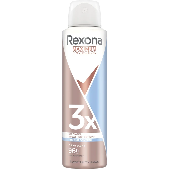 Deodorant 96h Max Protection Clean Scent Spray 150ml Rexona