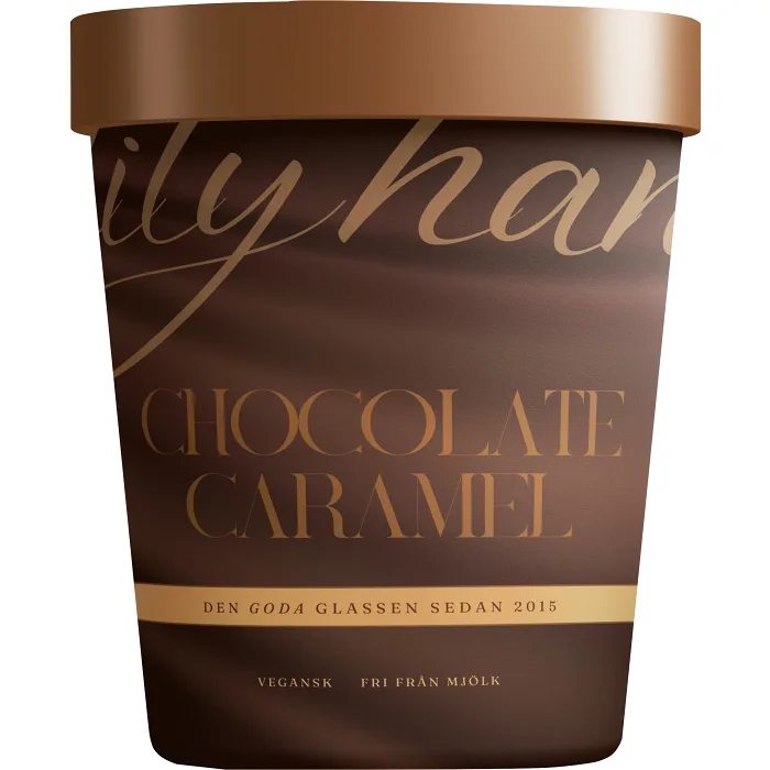 Glass Chocolate Caramel 465ml Lily & Hanna's