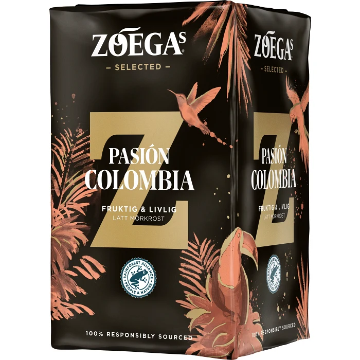 Pasión colombia Bryggkaffe 450g Zoegas