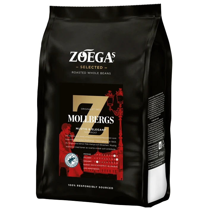 Kaffebönor Mollbergs blandning 450g Zoegas