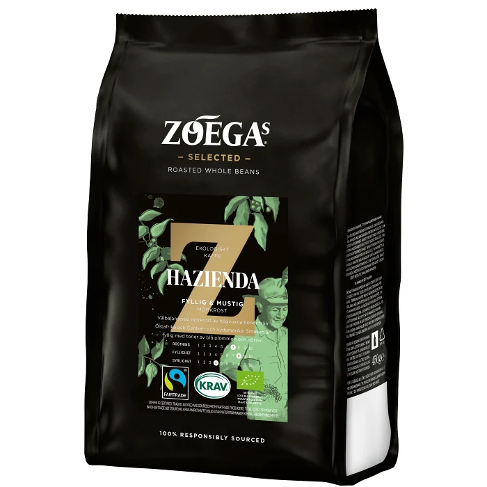 Kaffebönor Hazienda Ekologisk 450g KRAV Zoegas