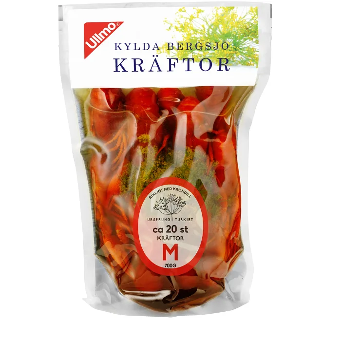 Kräftor Färska ca 20st 700g Ullmo