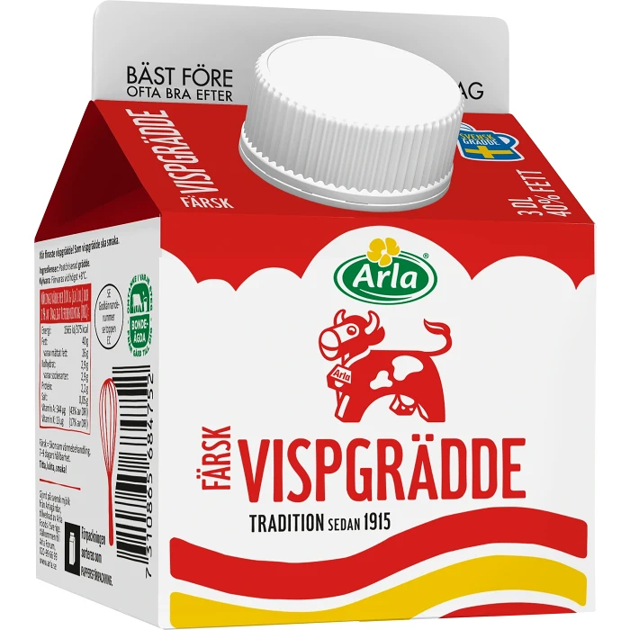 Färsk vispgrädde 40% 3dl Arla Ko®