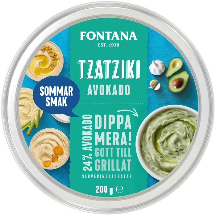 Tzatziki Avokado 200g Fontana