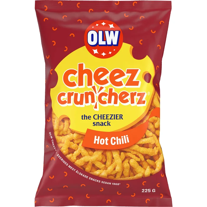 Cheez cruncherz Flamin hot 225g OLW