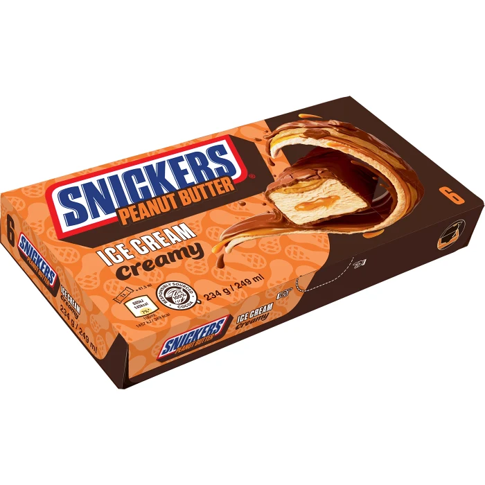 Glass Snickers Creamy 6-p Mars