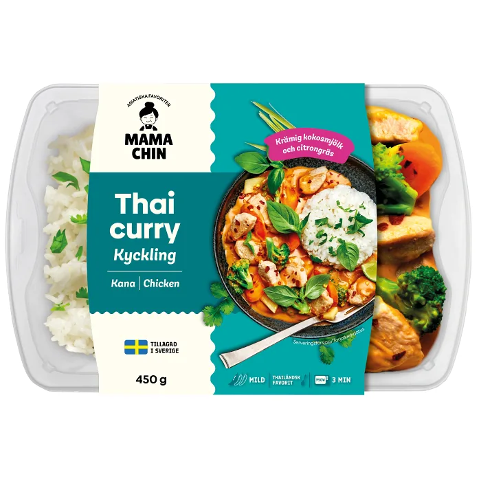 Färdigmat Thai Röd Curry Kyckling 450g Mama Chin