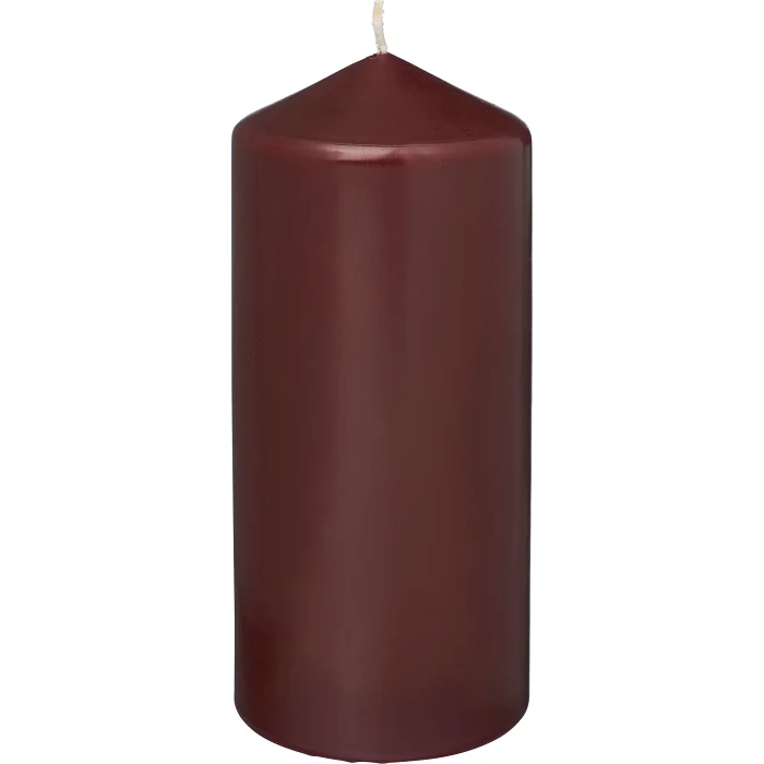 Blockljus vinröd 15cm