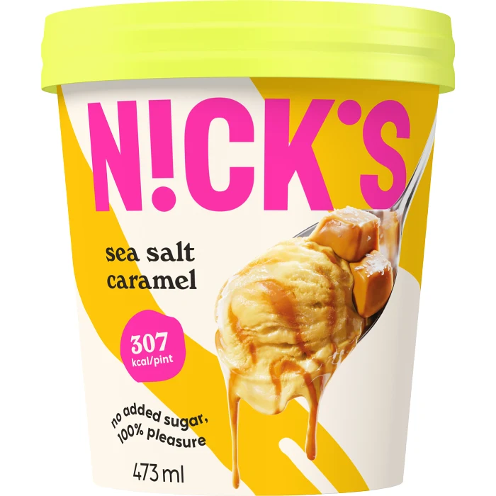 Glass Sea Salt Caramel 473ml Nick's