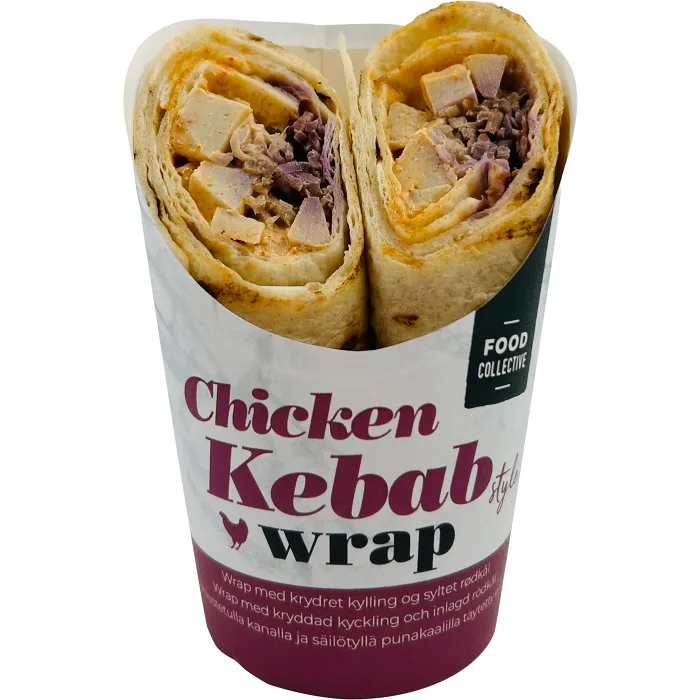 Wrap Chicken Kebab 175g Food Collective