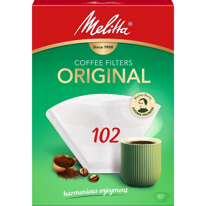 Kaffefilter Original Vit 102 80-p Miljömärkt Melitta