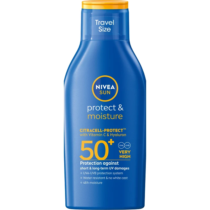 Solskydd Protect&Moisture Reseförpackning SPF50+ 100ml Nivea Sun