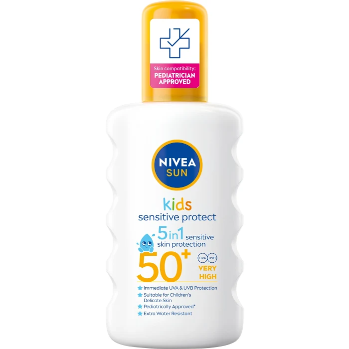 Solskyddsspray Kids Sensitive Protect SPF50+ 200ml Nivea Sun