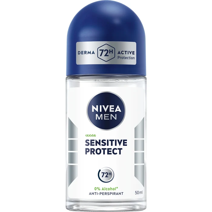 Deodorant 72h Sensitive Protect Kamomill Avokado Roll On 50ml Nivea Men