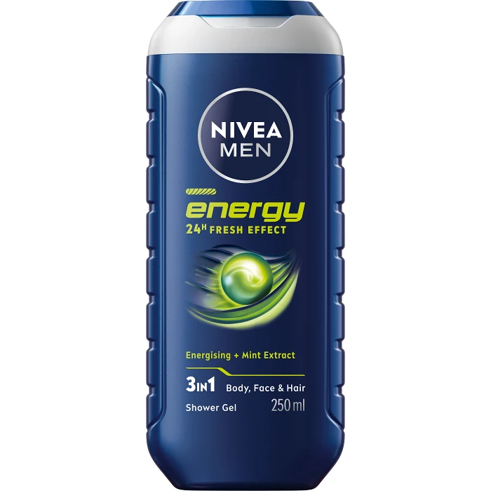 Duschgel Energy Mint Extract Shower 250ml Nivea Men