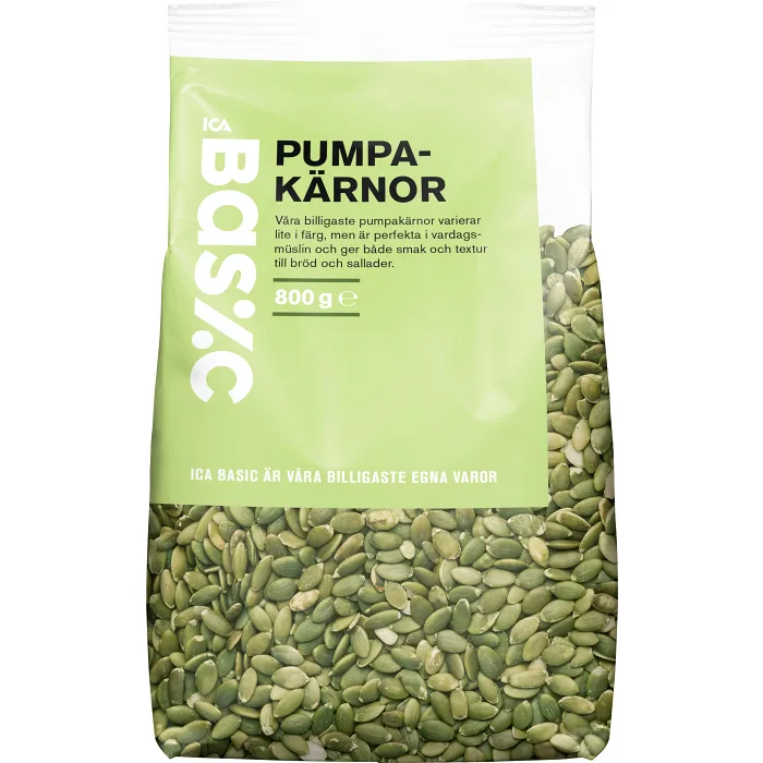 Pumpakärnor 800g ICA Basic