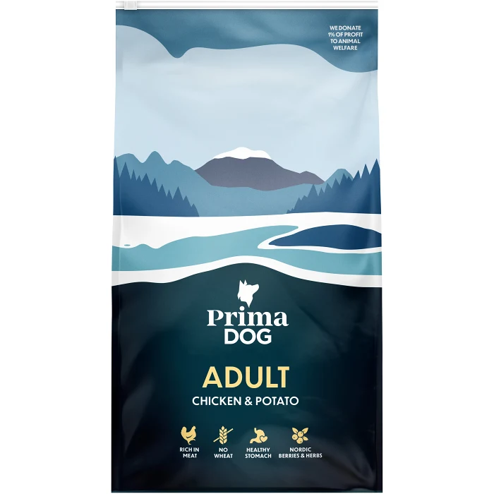 Hundmat Kyckling och Potatis Adult 10 kg PrimaDog