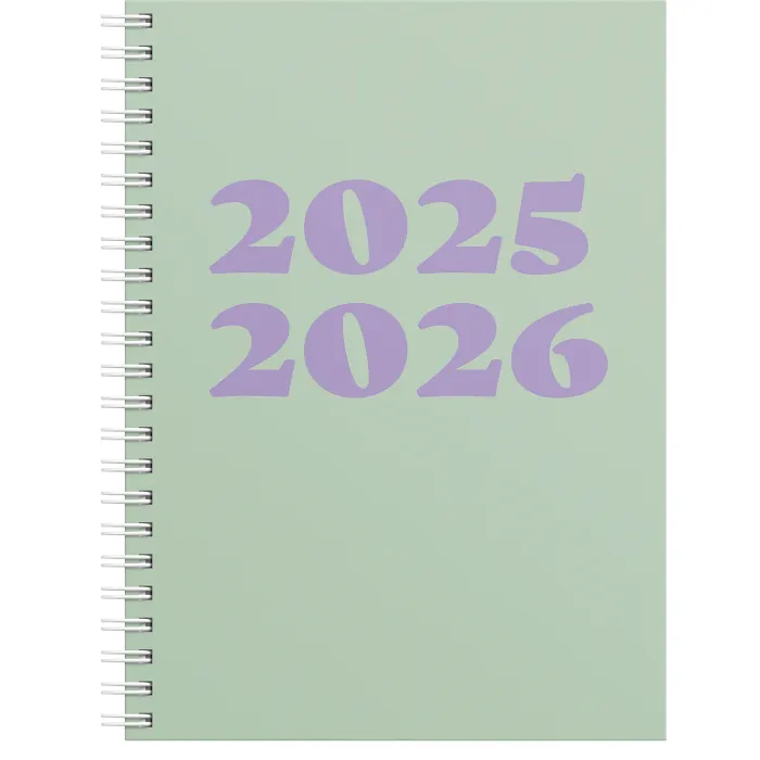Kalender 25/26 Klara Grön A5, inlaga study.