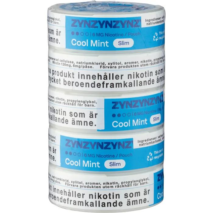 Cool Mint Slim S2 5xStock Zyn