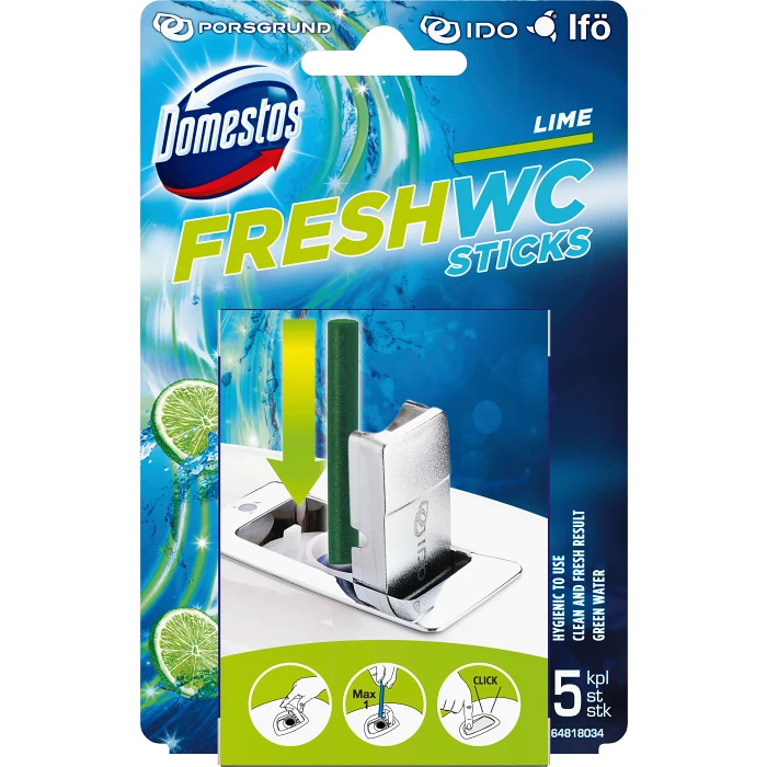 WC-Sticks Lime 5-p Domestos