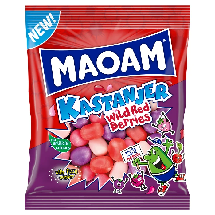Godispåse Kastanjer Wild Red Berries 120g Maoam