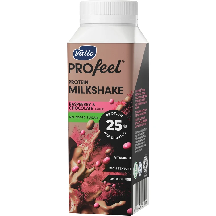 Proteinshake Hallon Choklad Laktosfri 1,5% 250ml Valio PROfeel®