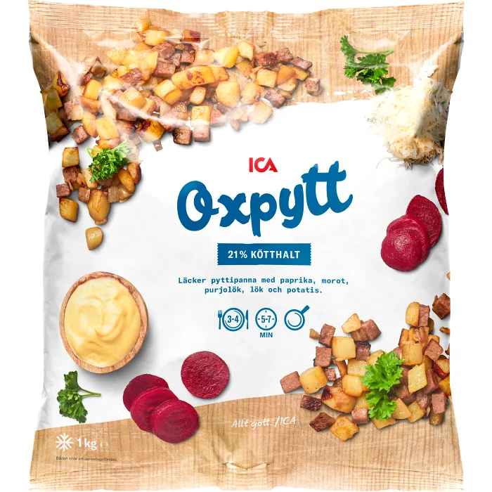 Oxpytt Fryst 1kg ICA