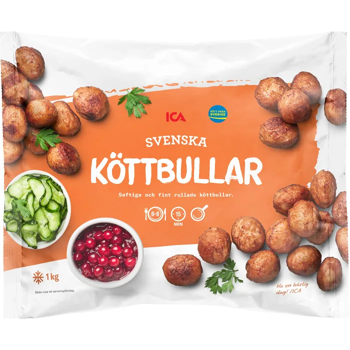 Svenska Köttbullar 1000g ICA