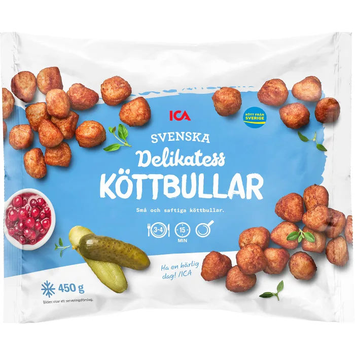 Köttbullar Delikatess Frysta 450g ICA