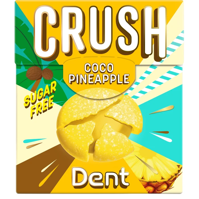 Pastillask Crush Coco Pineapple 25g Dent