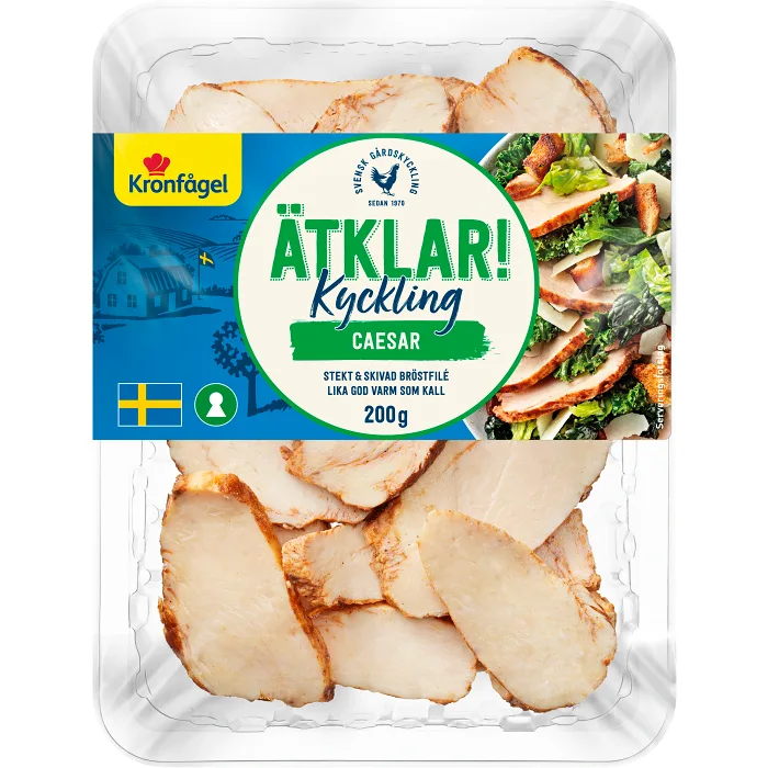 Kyckling Ätklar Skivad Caesar 200g Kronfågel