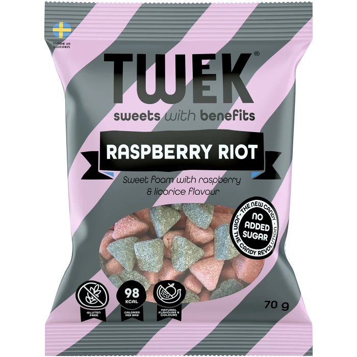 Godispåse Skum Hallon Lakrits 70g Tweek