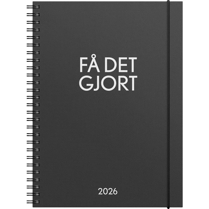 Kalender Få det gjort svart 2026