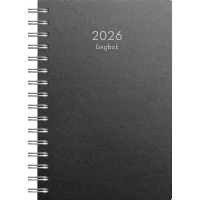 Kalender Dagbok svart ECO line 2026