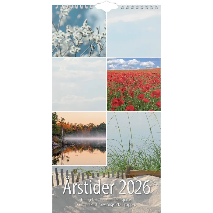 VäggKalender Familj Årstider 2026